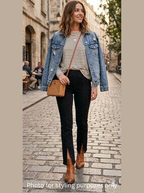 We the Free - Free People Pull On Denim with front slits